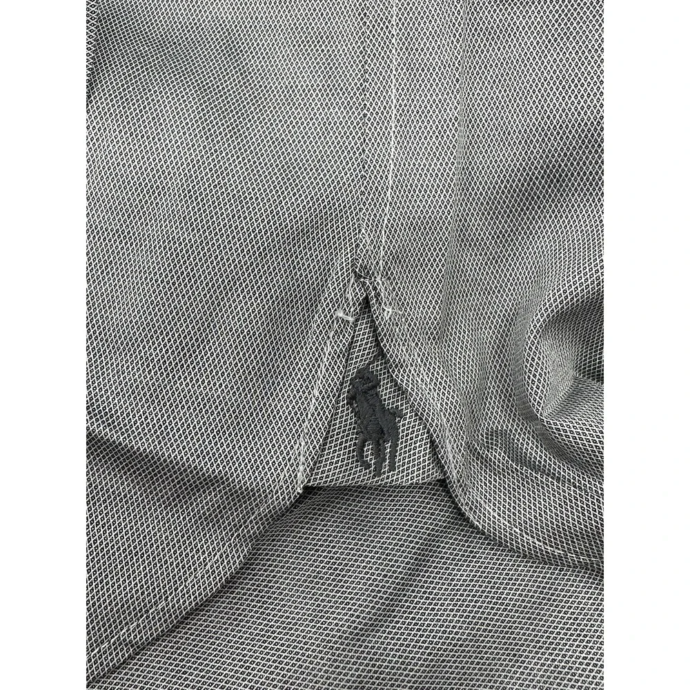 NWT Polo Ralph Lauren Gray Men's Slim Fit Easy Care Sz 16.5 34/35 Shirt X1